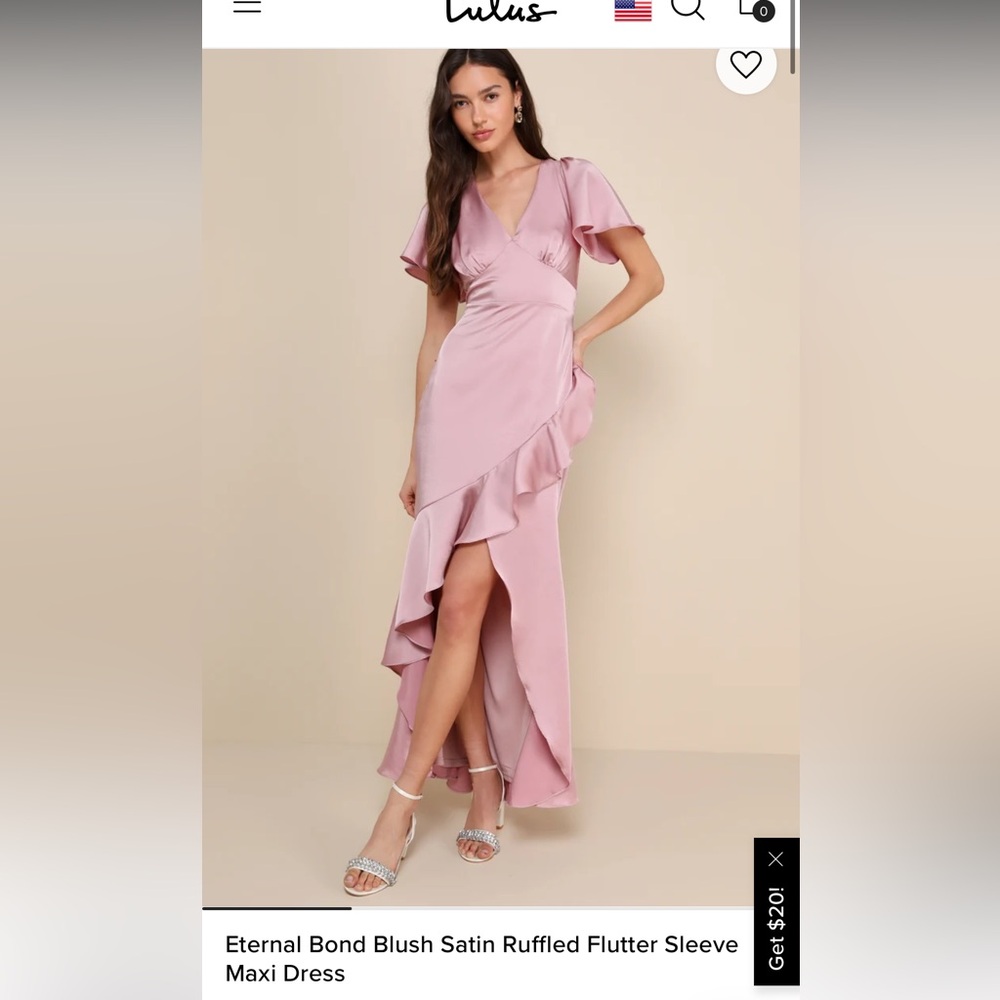 NWT Lulu pink formal dress